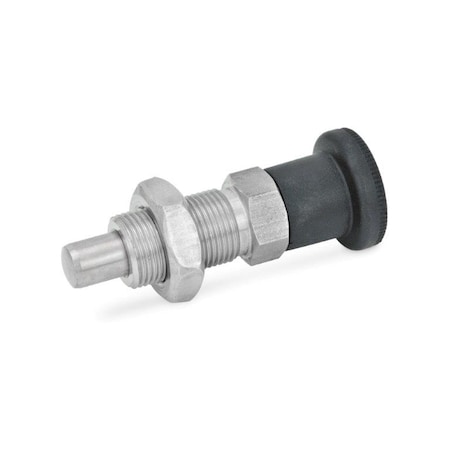 J.W. Winco GN817-4-4-M8X1-BK-NI Indexing Plunger 817-4-4-M8X1-BK-NI